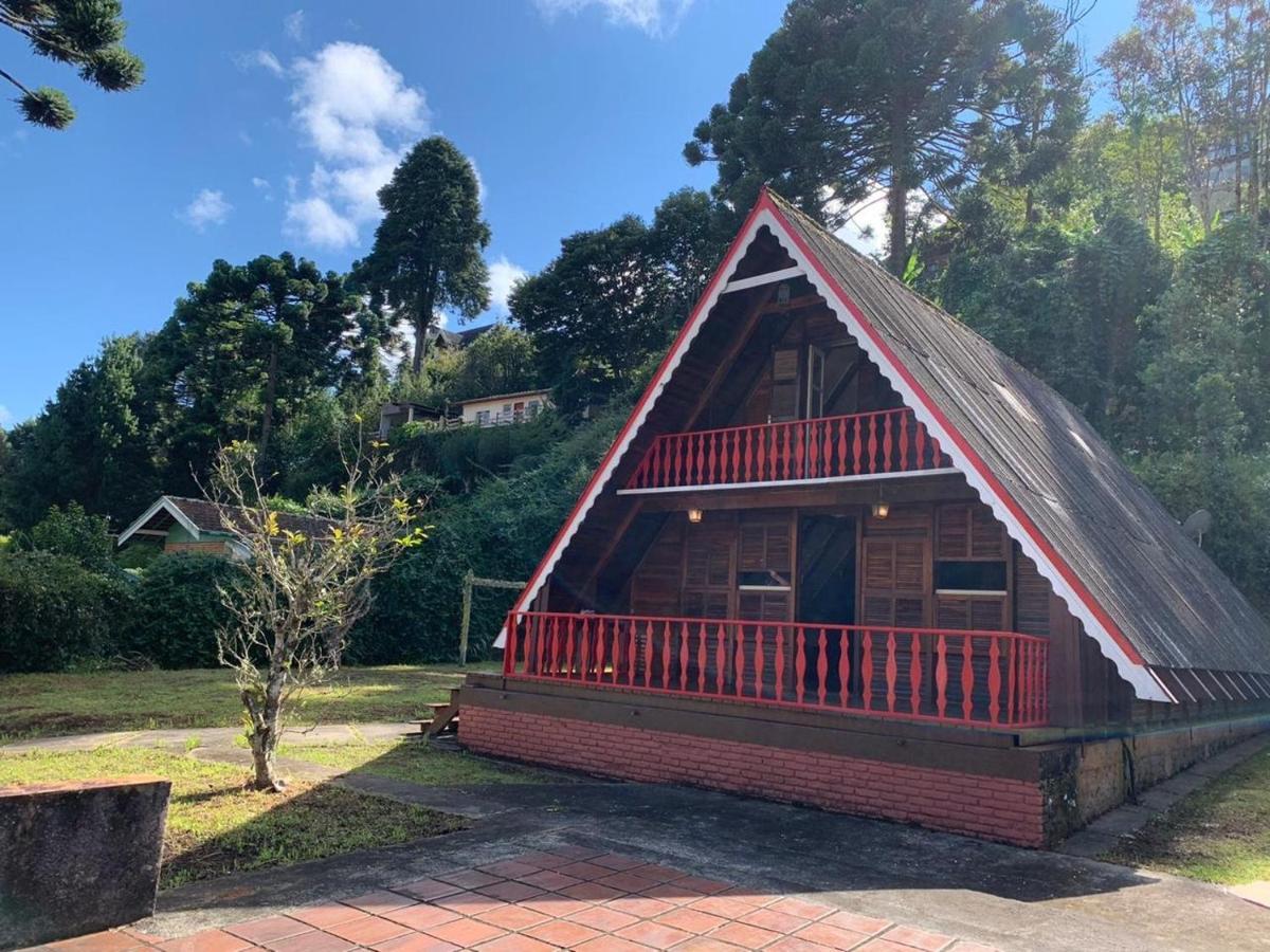 Chale Inteiro Completo A 5 Min A Pe Do Capivari - Campos Do Jordao Bagian luar foto